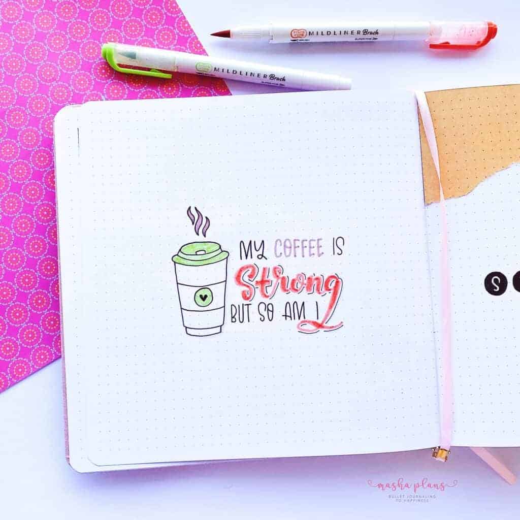How To Create A Quote Page In Your Bullet Journal Masha Plans
