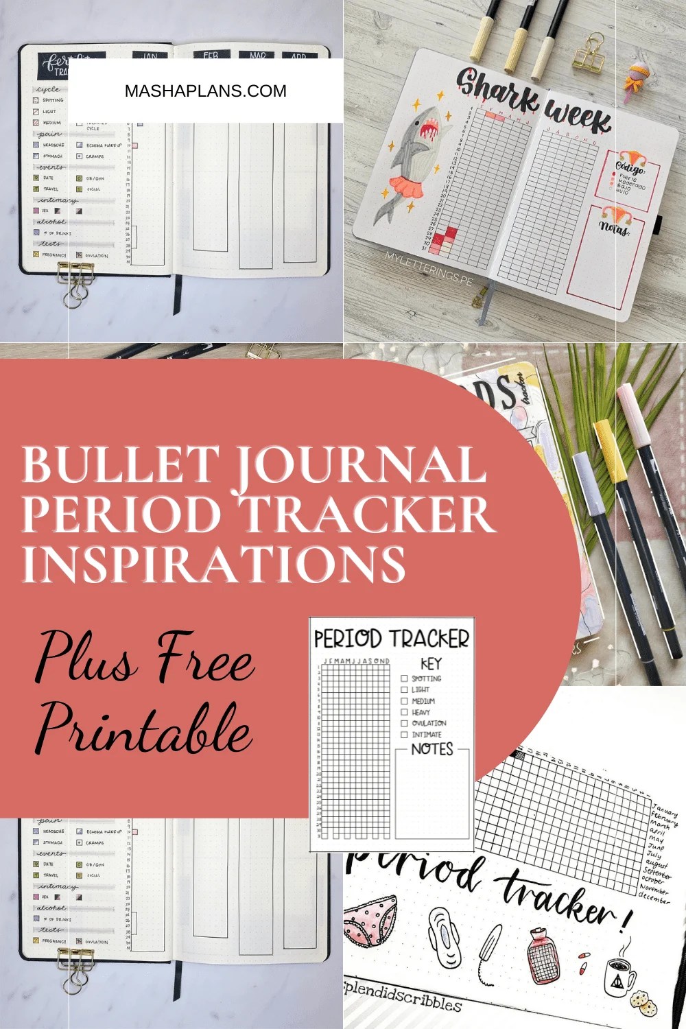 25 Best Period Tracker Bullet Journal Page Ideas | Masha Plans