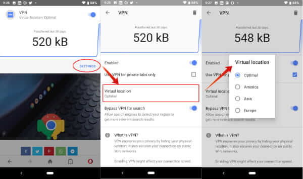 How to Enable Free VPN on Opera Browser for Android MashTips