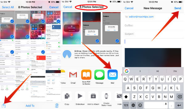 How to Quickly Add Attachments on iOS Mail app?