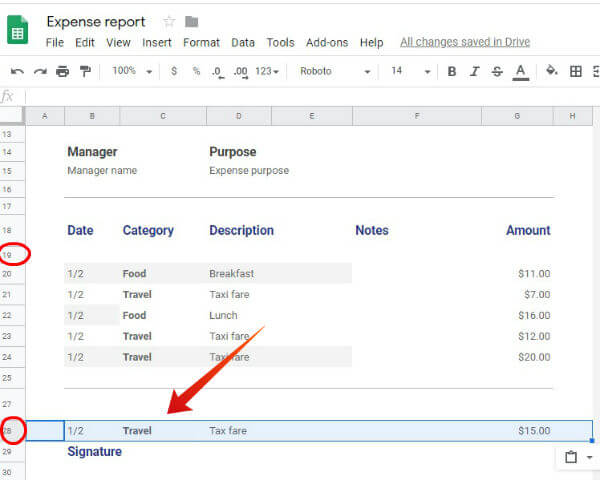 How to Swap Values Between Cells, Rows or Columns in Google Sheets