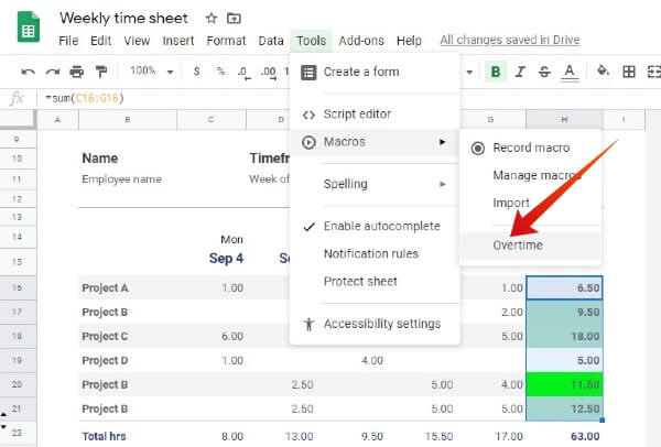 How to Automate Tasks in Google Sheets with Macros MashTips