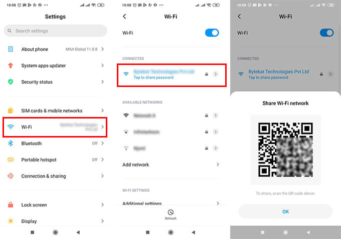 How to Share WiFi Password from Android to iPhone MashTips