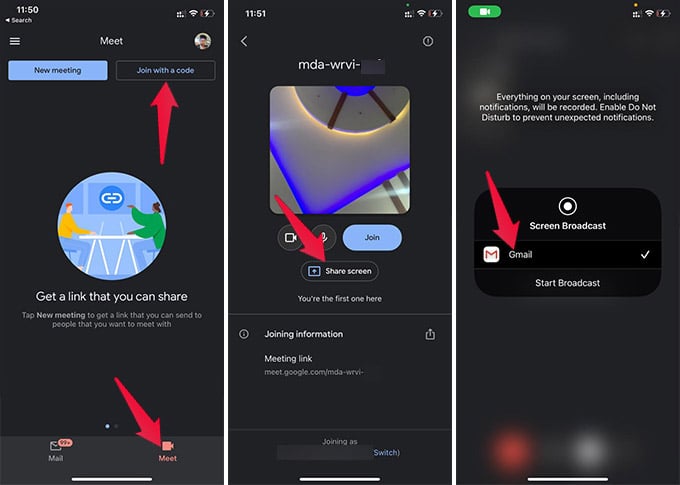 How to Share iPhone Screen in Google Meet MashTips