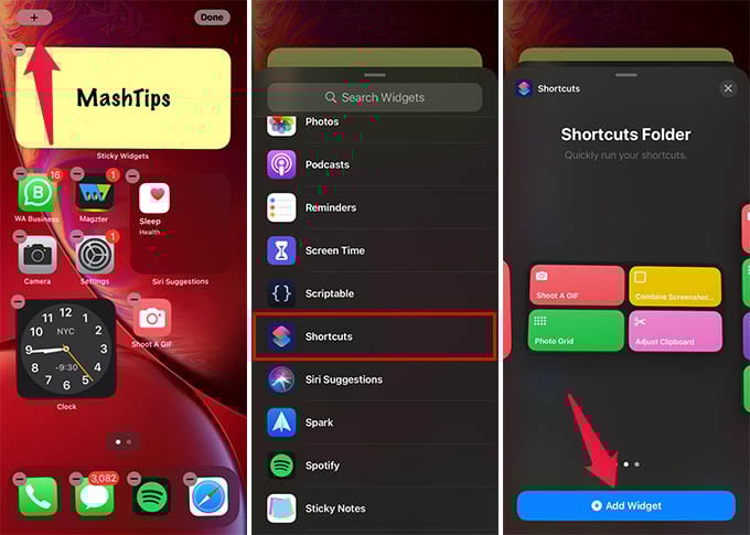 How to Add Siri Shortcuts to iPhone Home Screen MashTips