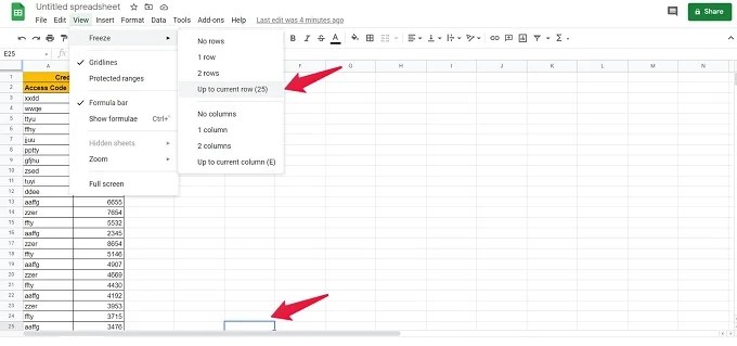 How to Freeze Multiple Rows at Top in Google Sheets MashTips