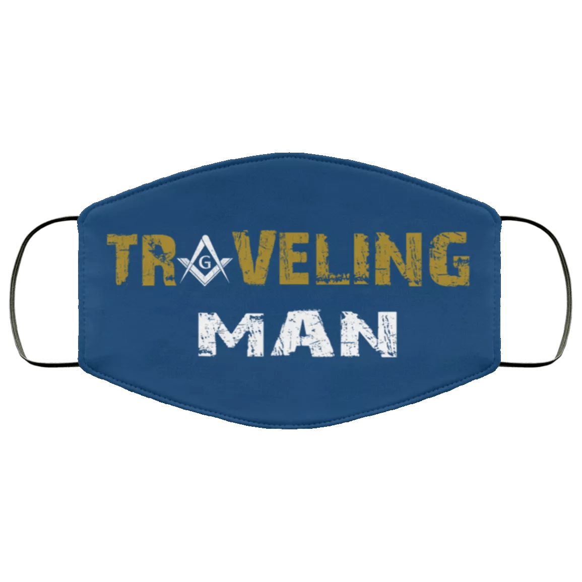 Traveling Man Masonic Face Mask MASONIC VIBE