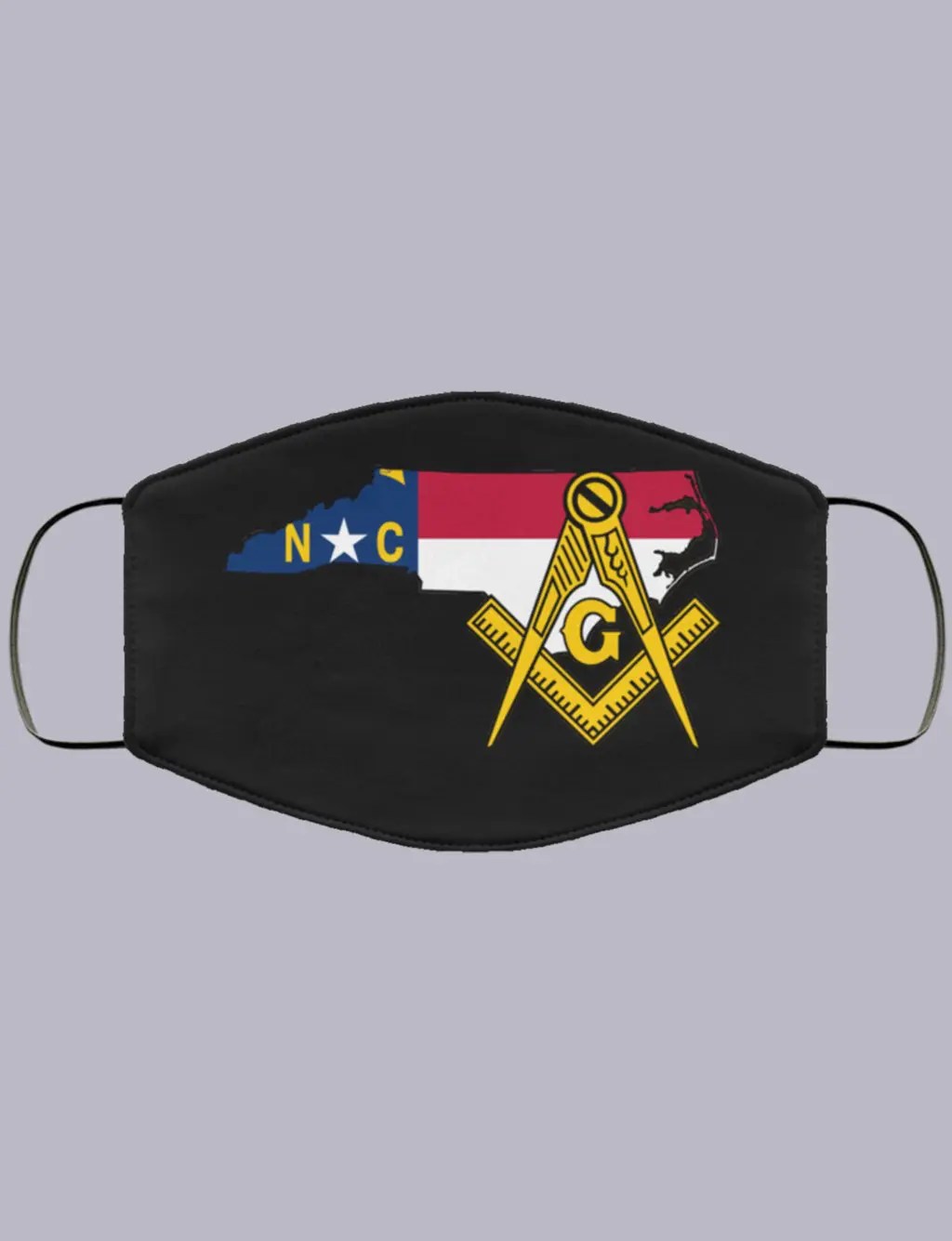North Carolina Masonic Face Mask MASONIC VIBE