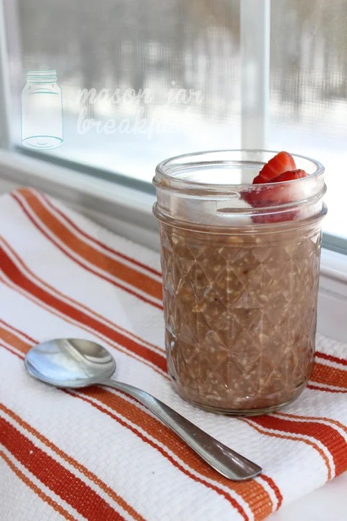 Nutella & Oatmeal Breakfast in a Jar Recipe Mason Jar Breakfast