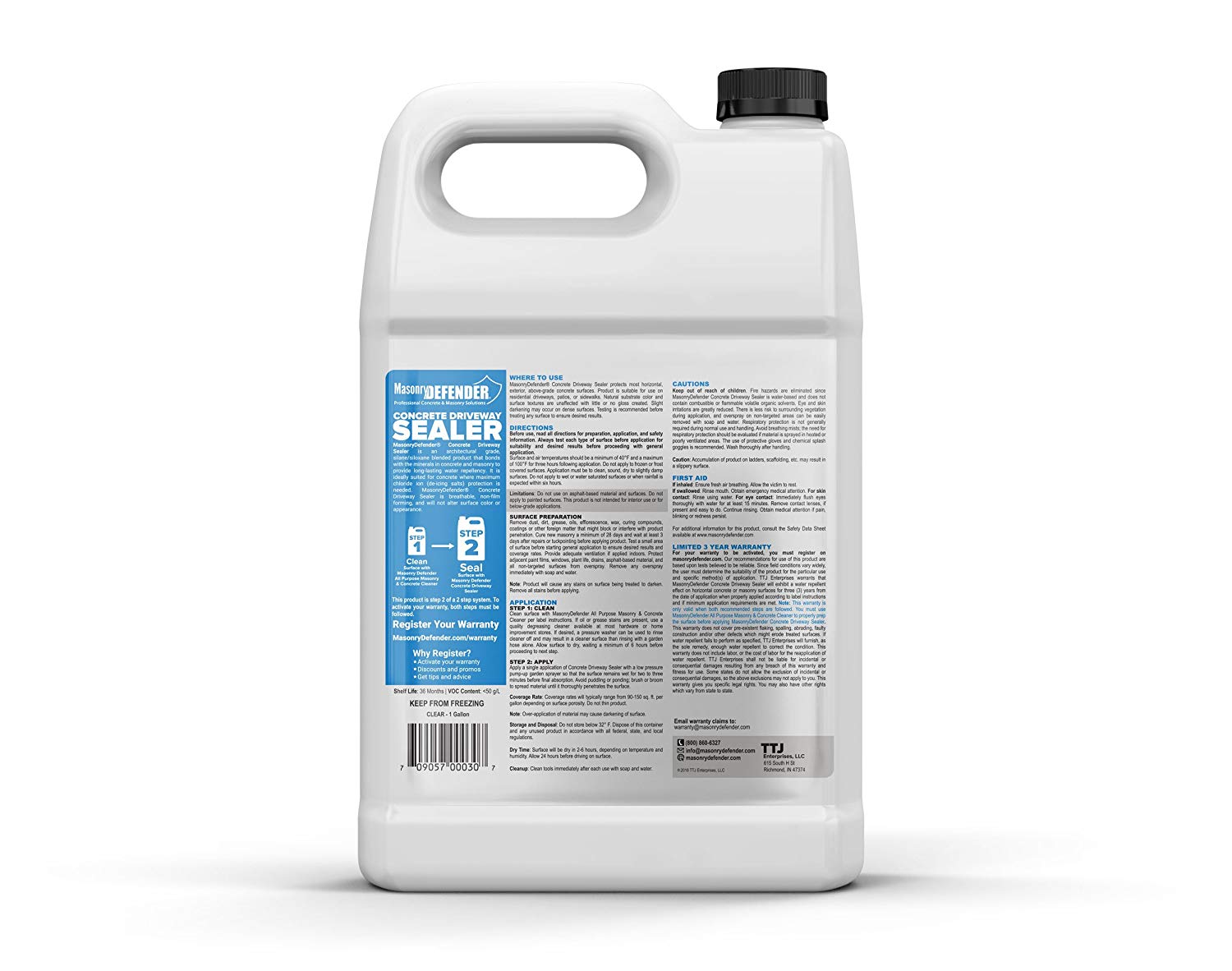 Concrete Sealer for Driveways Masonry Defender