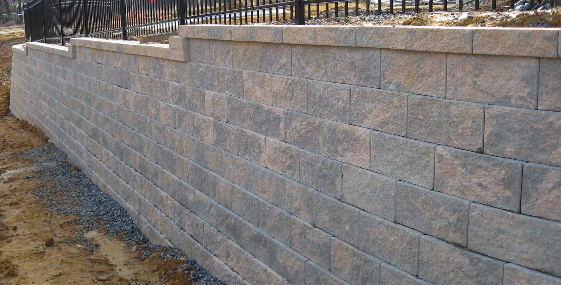 Block Retaining Wall Remodeling Exact Match Masonry Staining