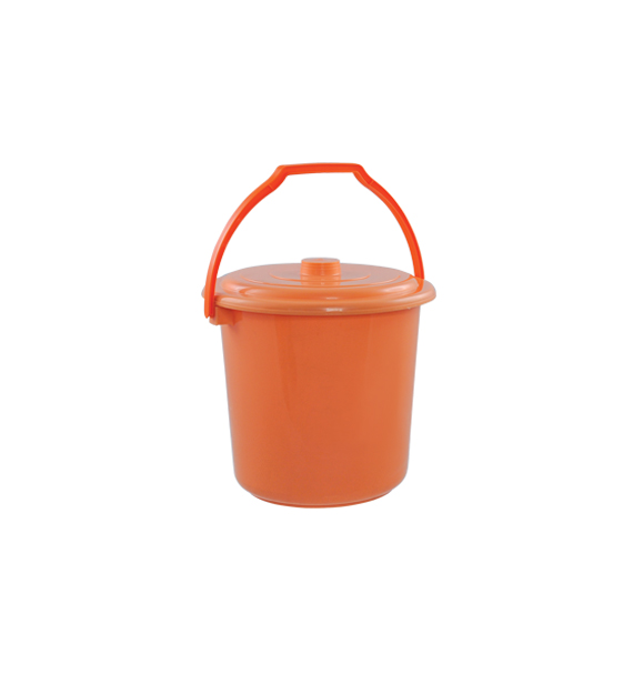 Plain Elegant Pail + Cover 4 Gallon Maspion Plastic
