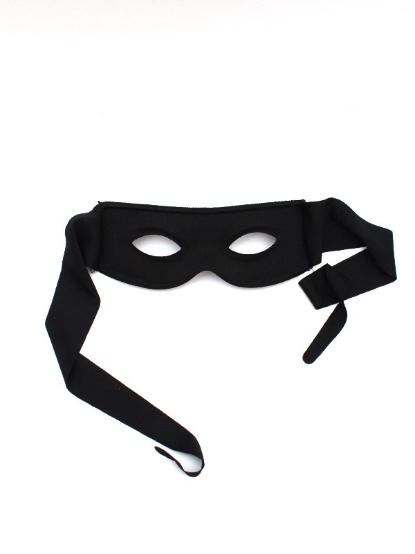 Mens Black Zorro Style Masquerade Eye Mask Masque B