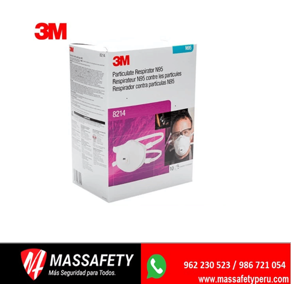 Mascarilla 3M 8214 N95 » Precio por Mayor » Massafety
