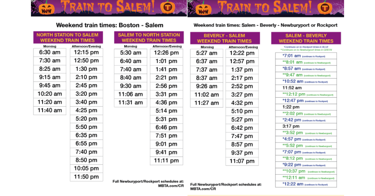 Fall Fun on the Commuter Rail