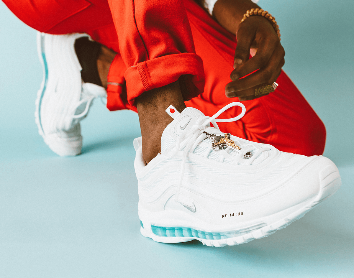 You Can Now Walk On Holy Water With This Custom MSCHF Nike Air Max 97s