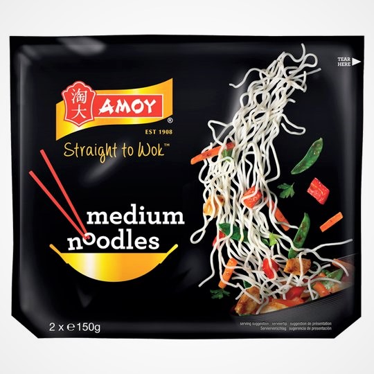 Amoy Straight to Wok Noodles 2 x 150g Masseys Butchers Butchers Near me