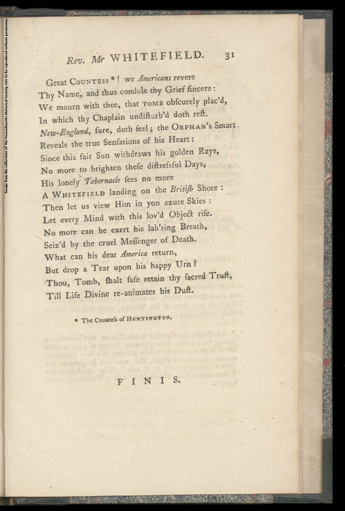 MHS Collections Online An Elegiac Poem On the Death of that celebrated