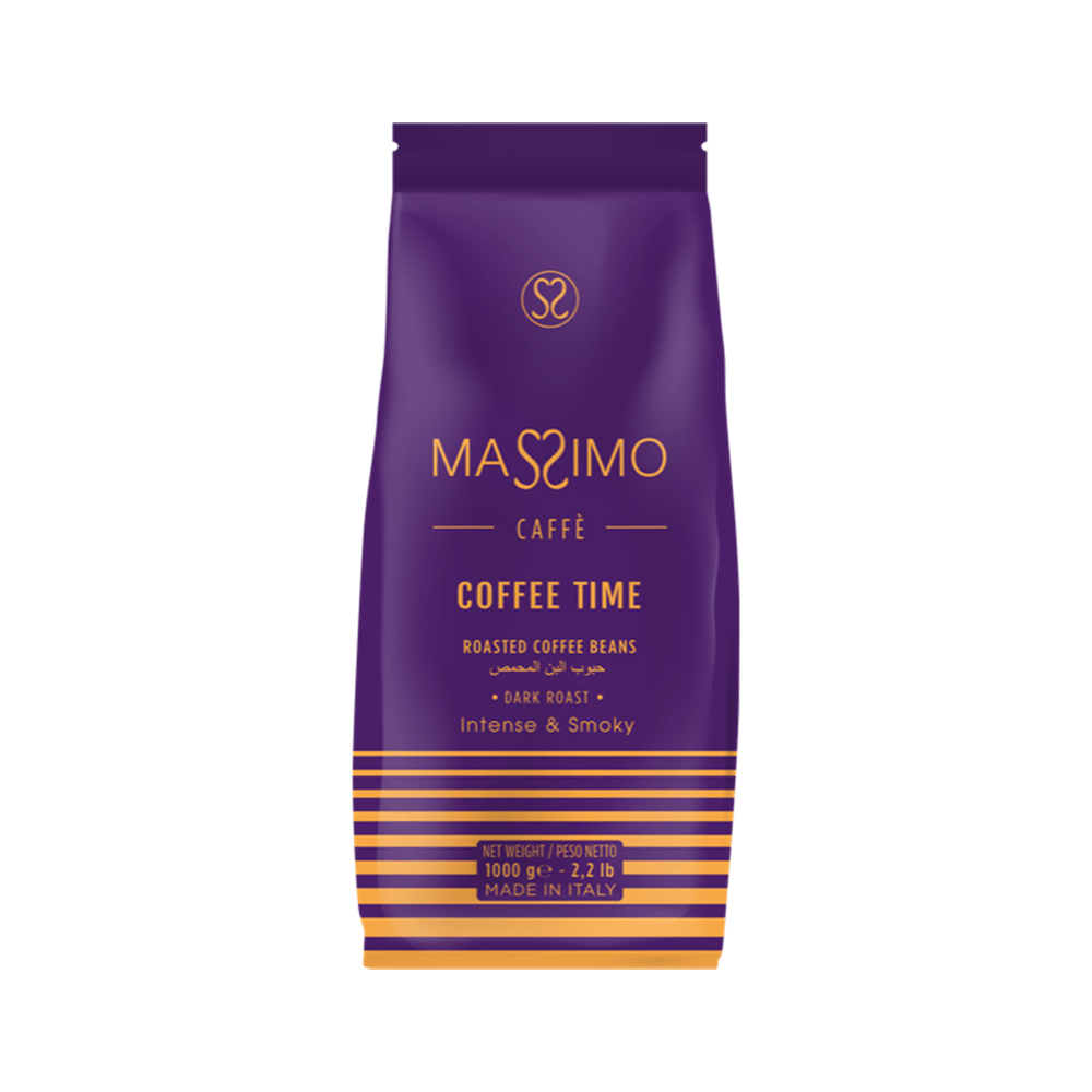 Coffee Time 1kg Smoky, Biscuit and Caramel. Massimo Caffè