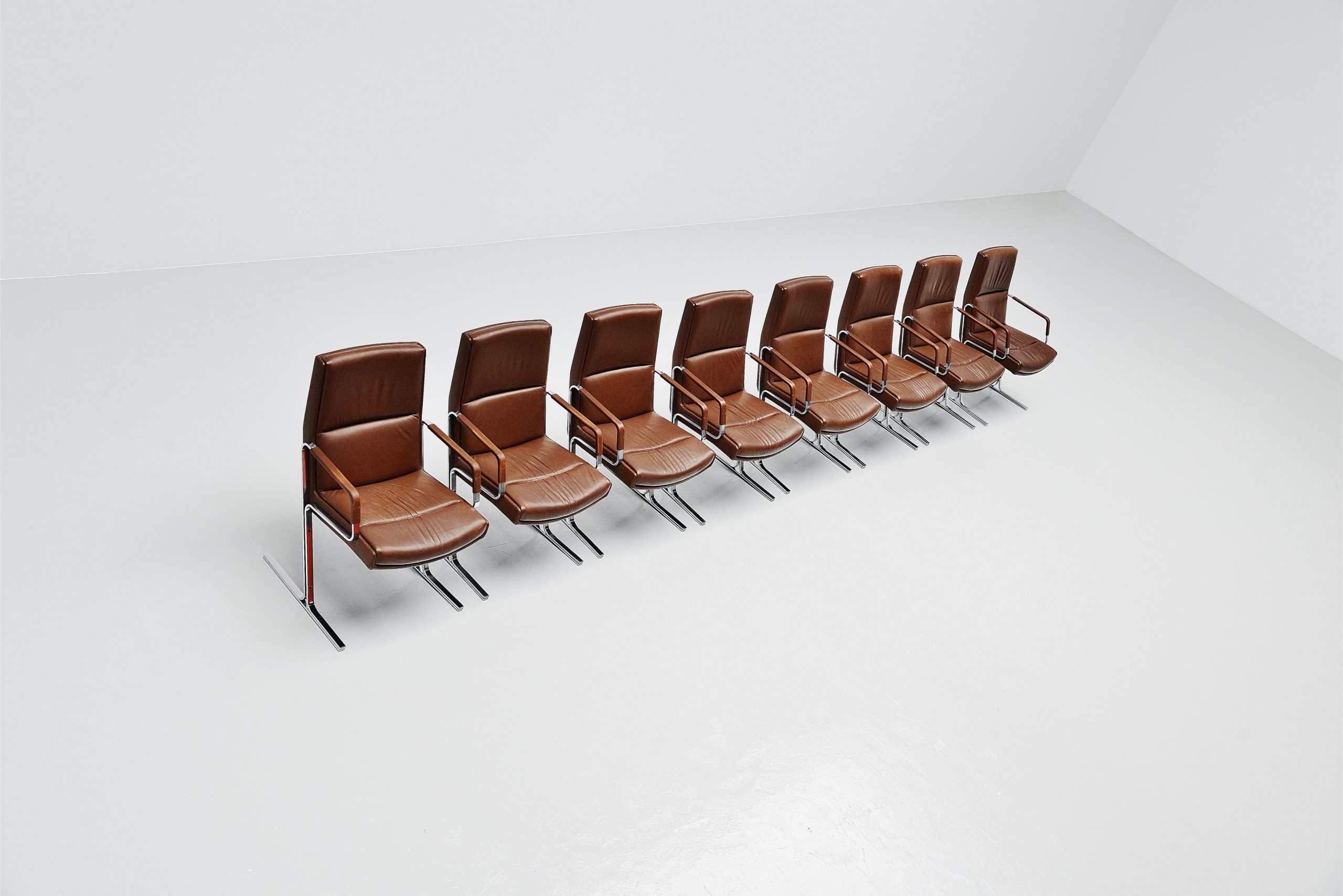 Fabricius Kastholm FK711 office chairs Walter Knoll Germany 1971