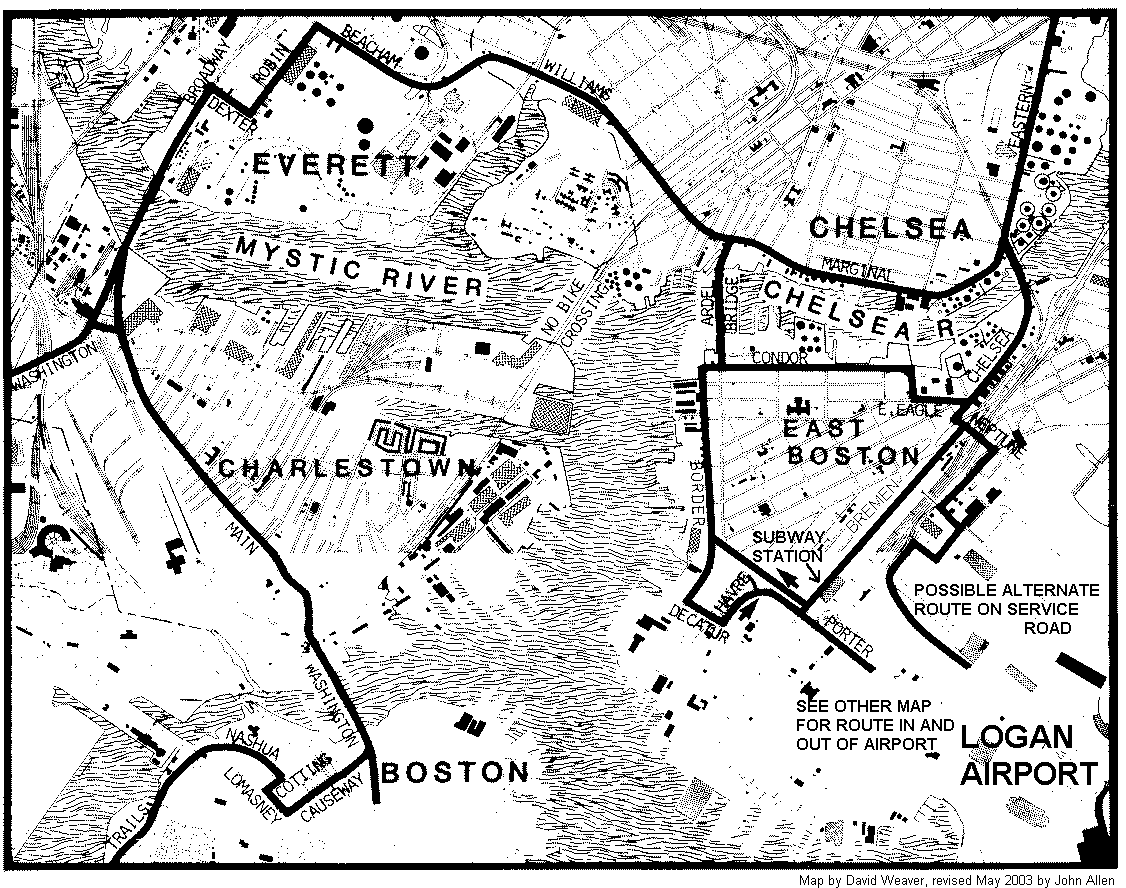 Boston To Logan Airport Bike Route