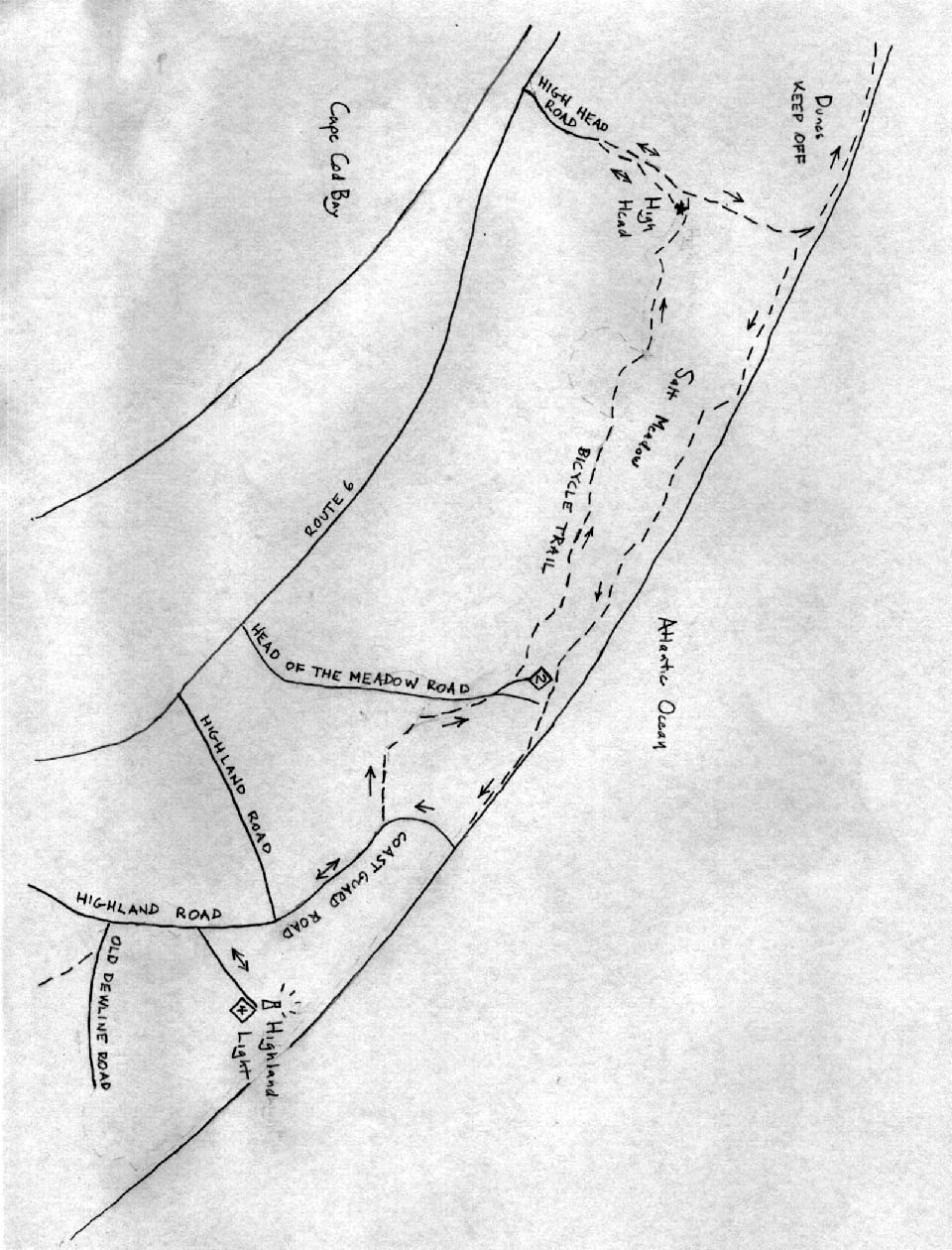 Trails in Truro, Massachusetts