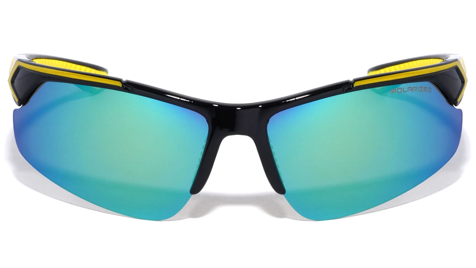 KHAN Polarized Sport Wrap Sunglasses with Cool Colors