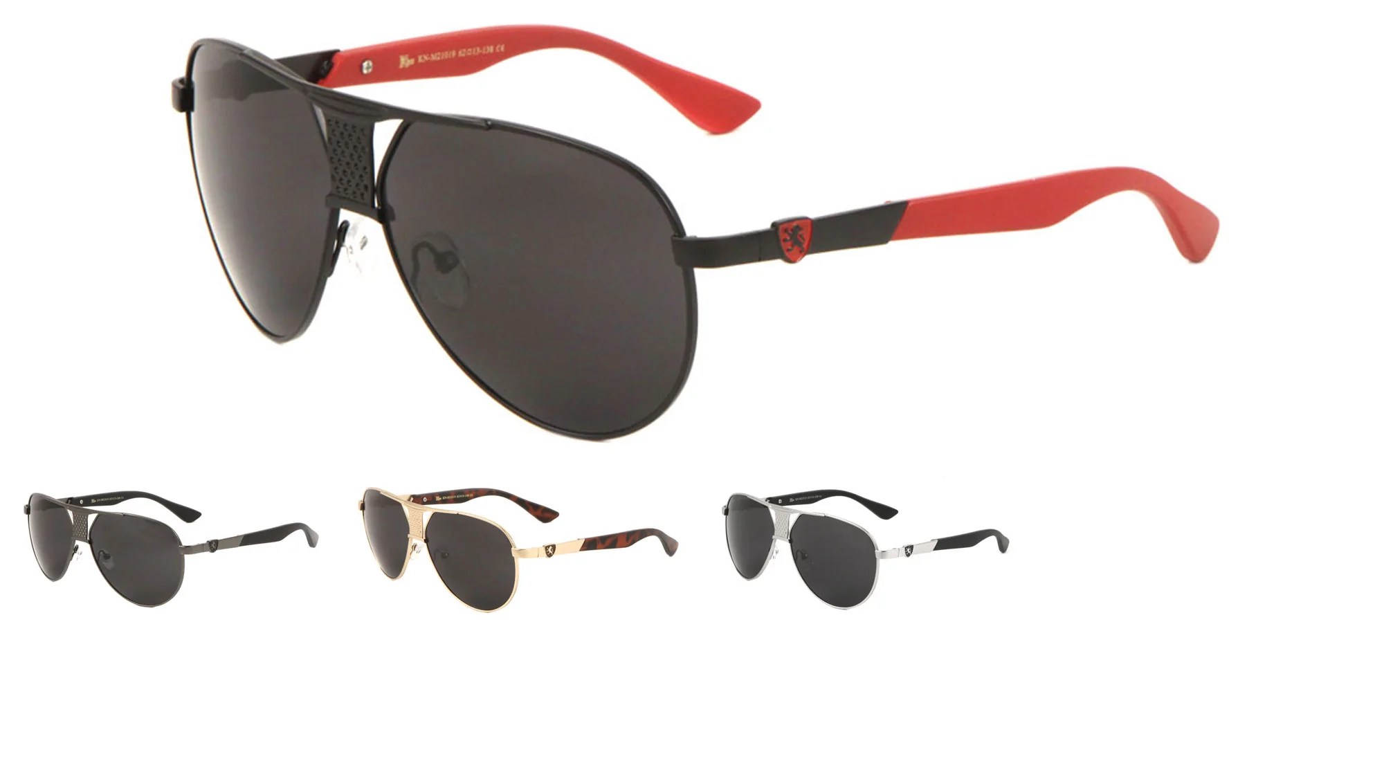 KHAN Aviator Sunglasses with Grille Mass Vision