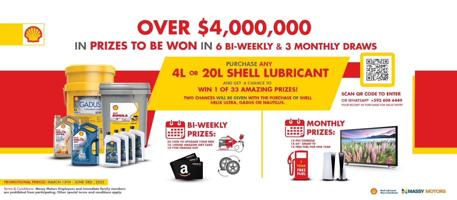 Win with Shell Massy Motors Guyana
