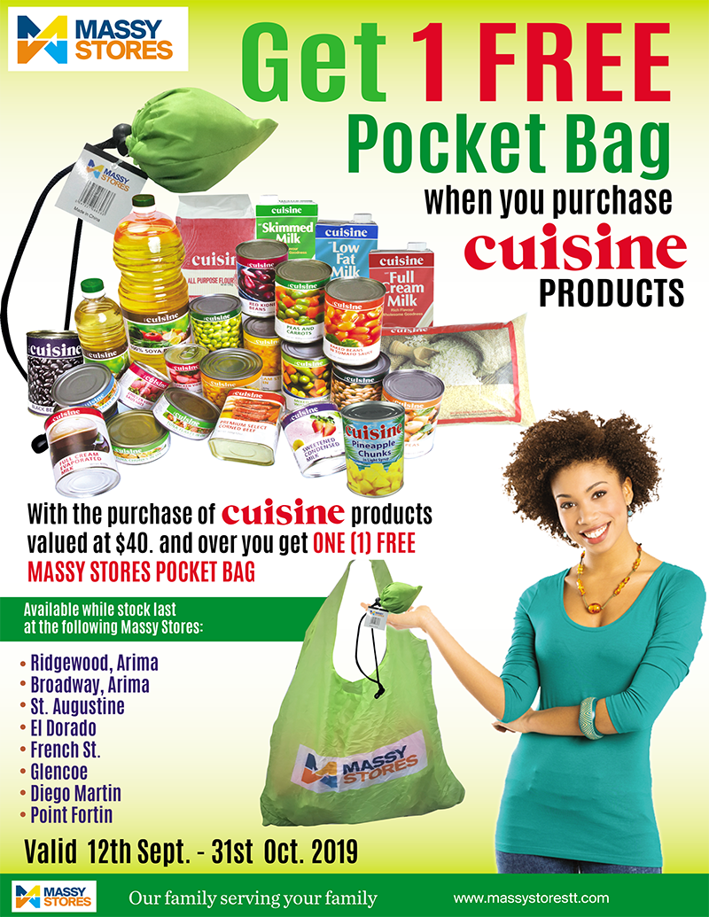 Get 1 FREE Pocket Bag! Massy Stores Trinidad