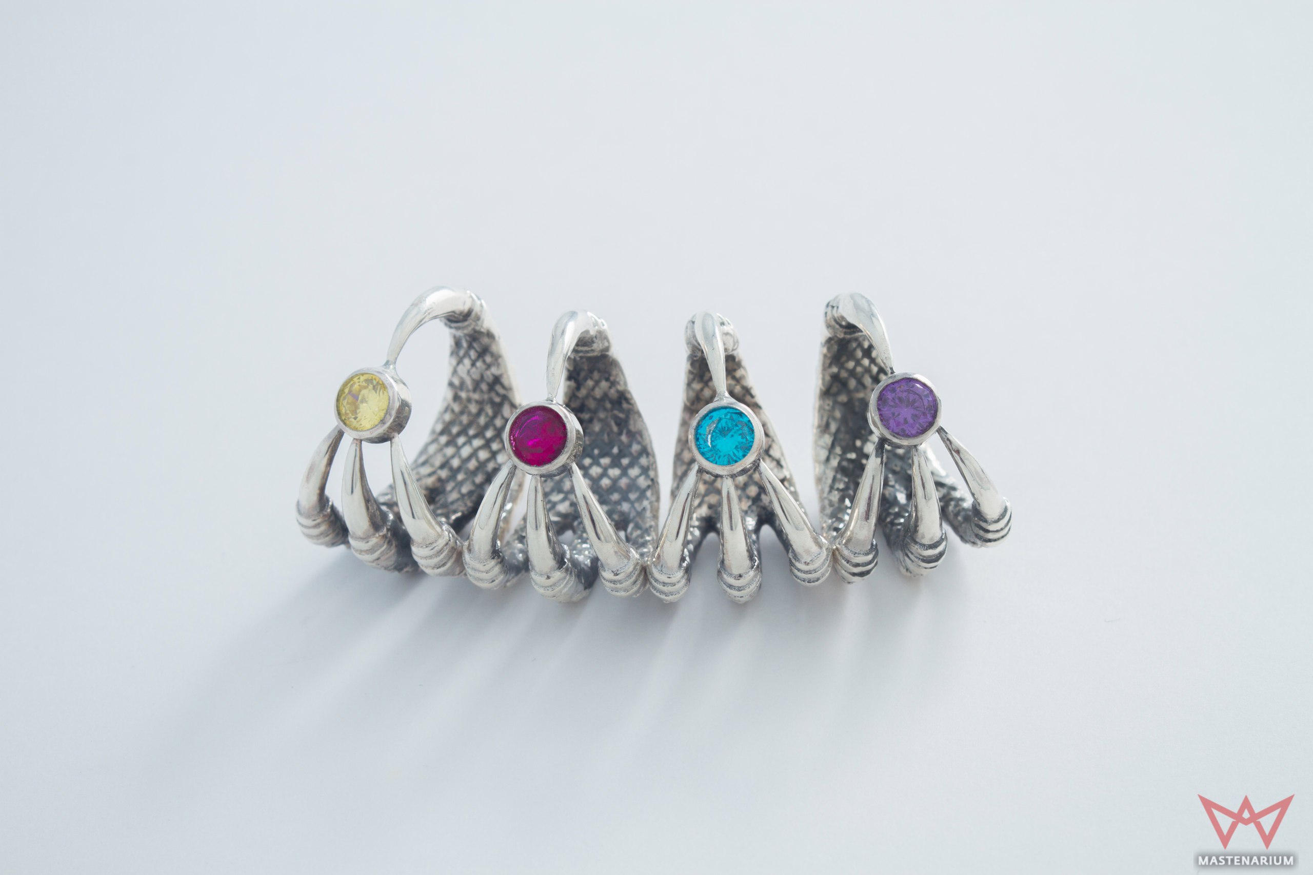 Magic, lightning, fire, dark Clutch Rings Mastenarium