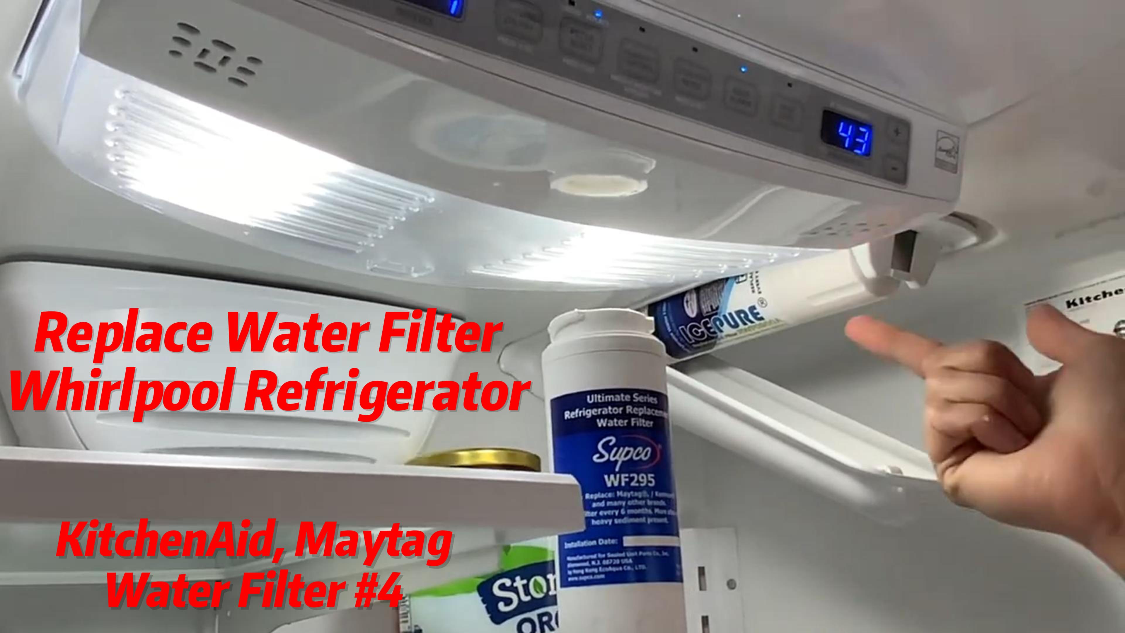 How To Replace Water Filter 4 On Whirlpool/KitchenAid/Maytag