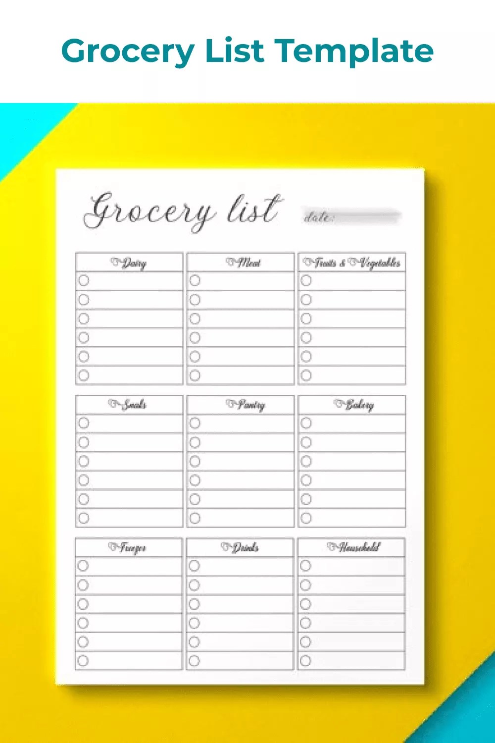 20+ Best Grocery List Templates for 2021 Free and Premium Templates