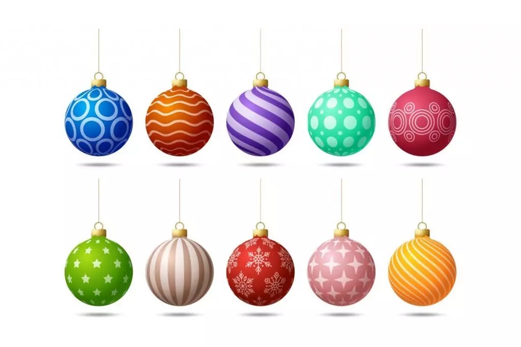 Christmas Tree Balls Set Master Bundles