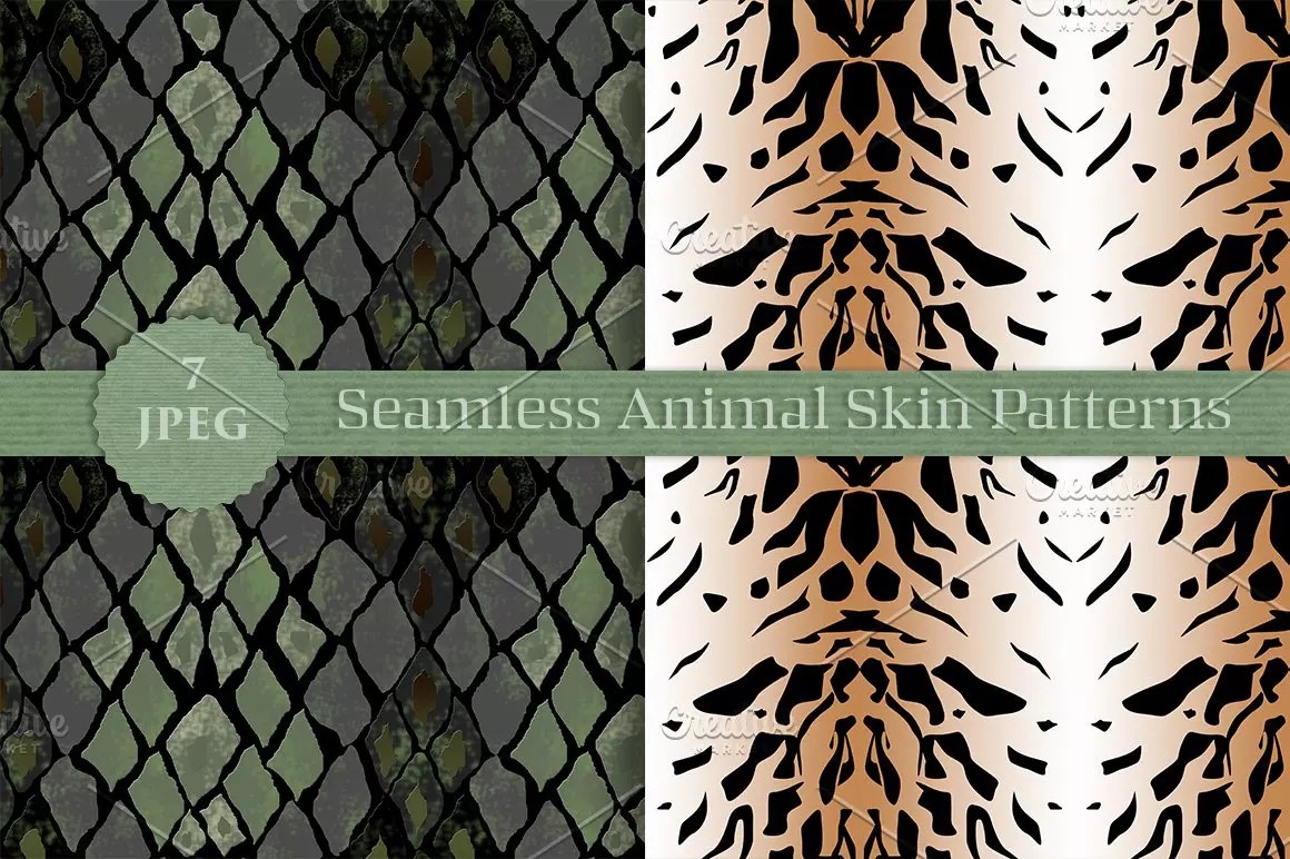 Sale Animal Skin Seamless Patterns MasterBundles