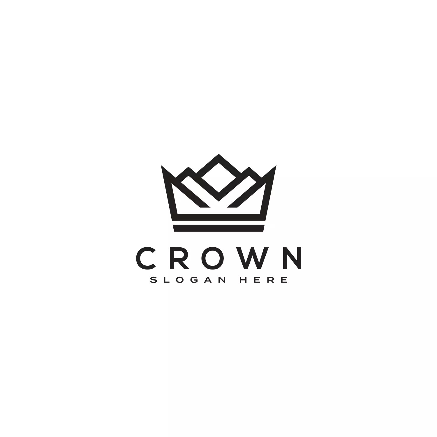Black Crown Logo Design