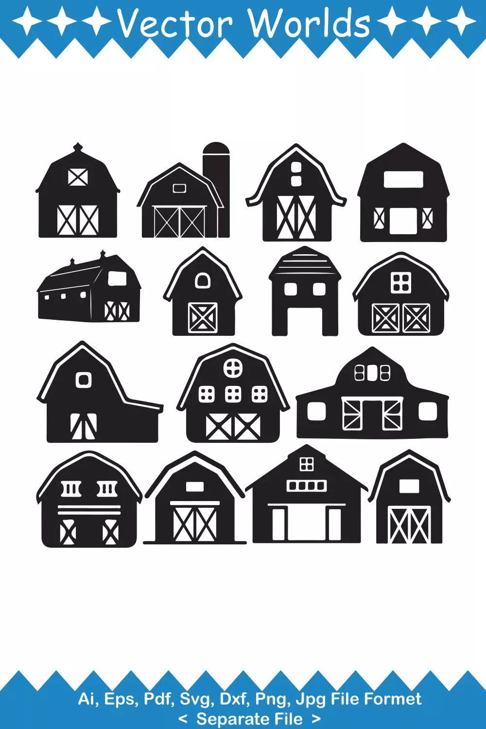 Barn House svg, Barn svg, house svg, home, Farm, SVG, ai, pdf, eps, svg
