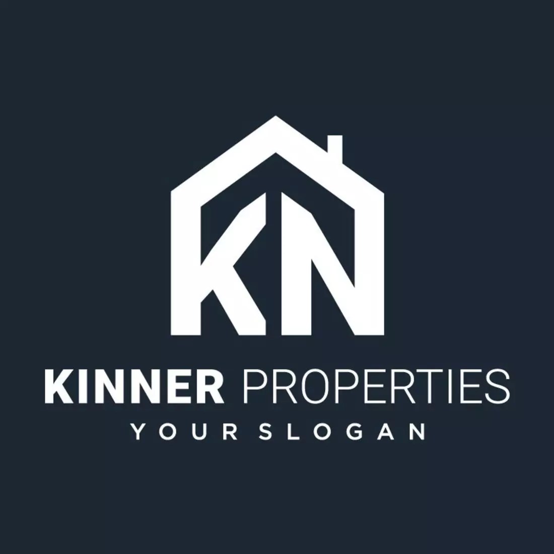 KN House Logo Vector Design MasterBundles