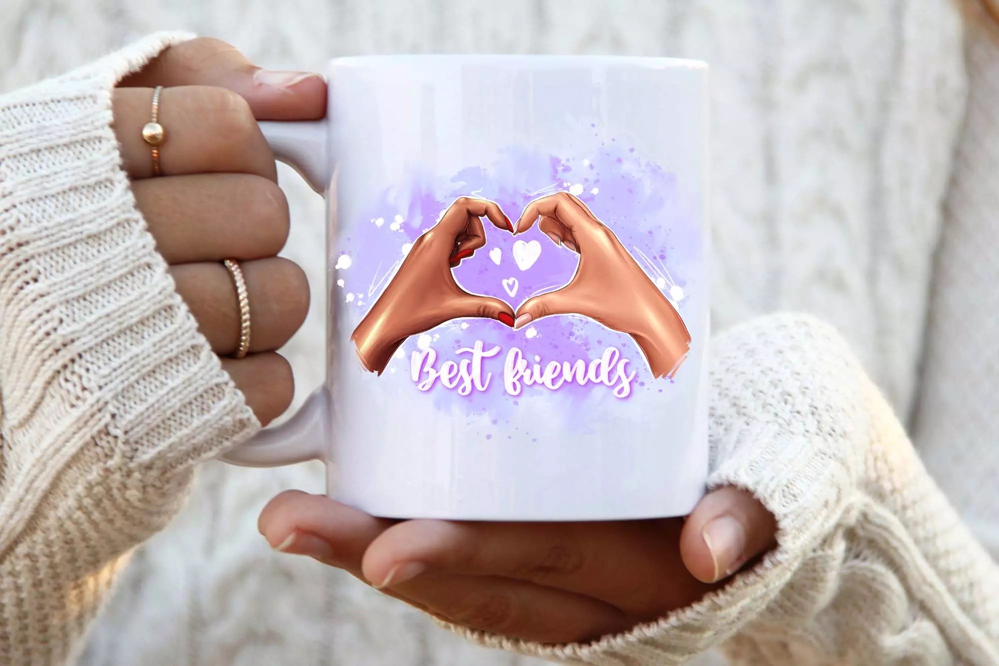 Best friend clipart, Hands girfrends MasterBundles