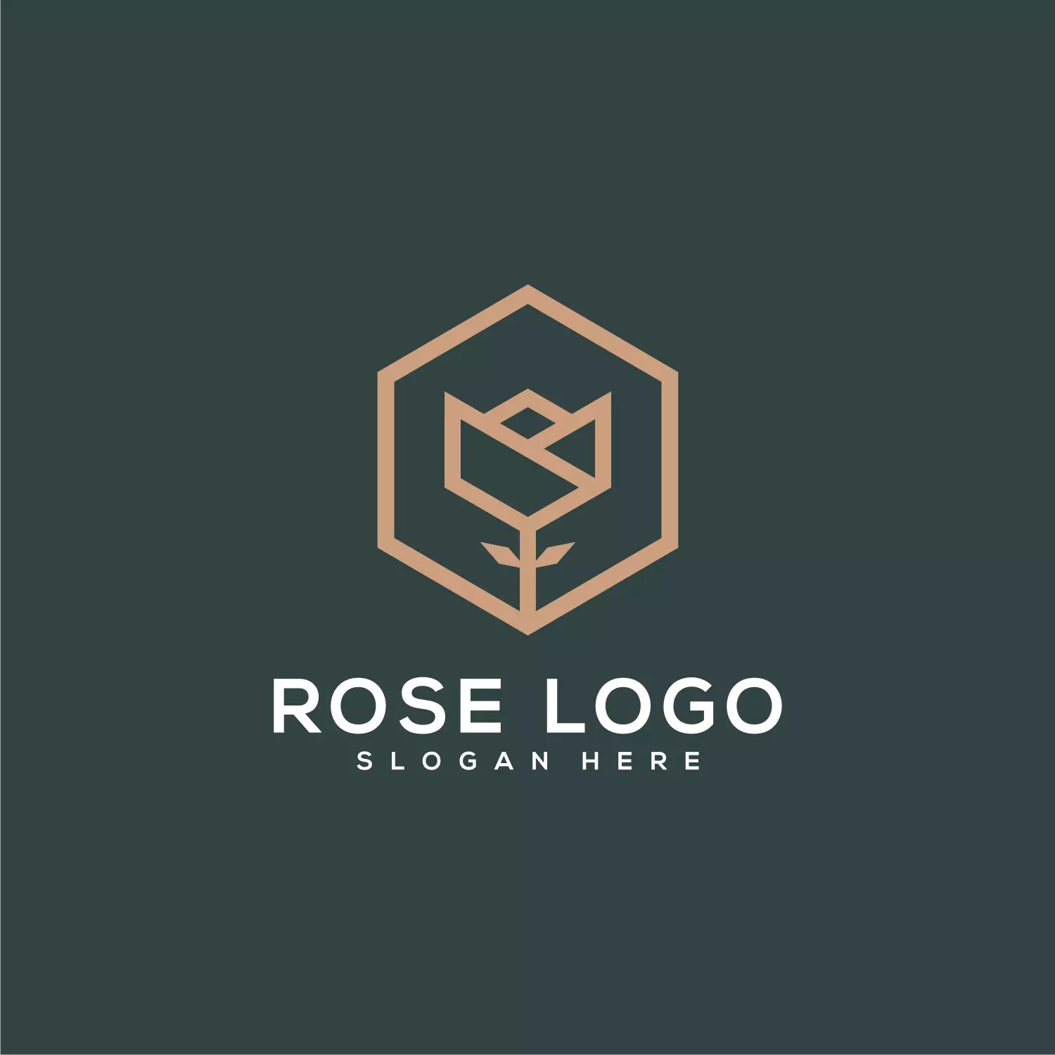 Rose Flower Logo Vector Design MasterBundles