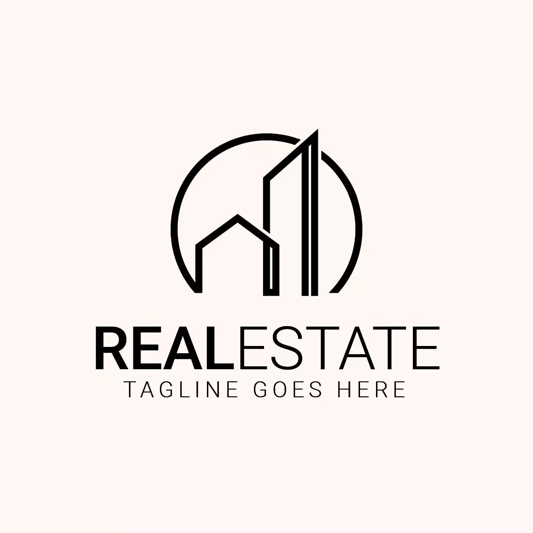 Real Estate Logo Graphics Template MasterBundles