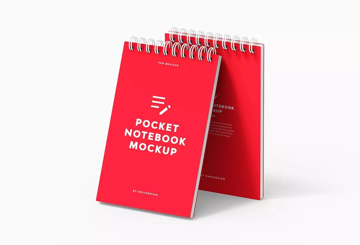 Pocket Notebook Mockup MasterBundles