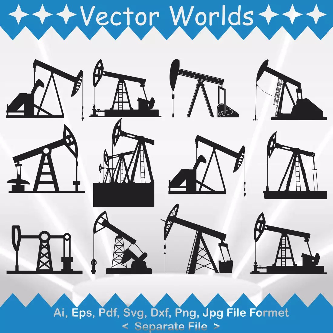 Pump Jack SVG Vector Design MasterBundles