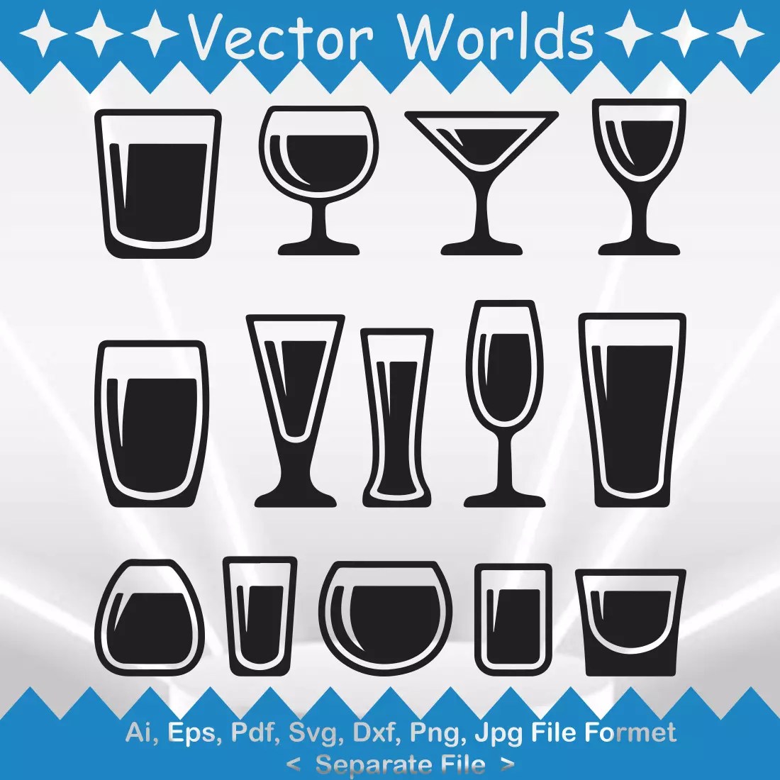 Shot Glass SVG Vector Design MasterBundles