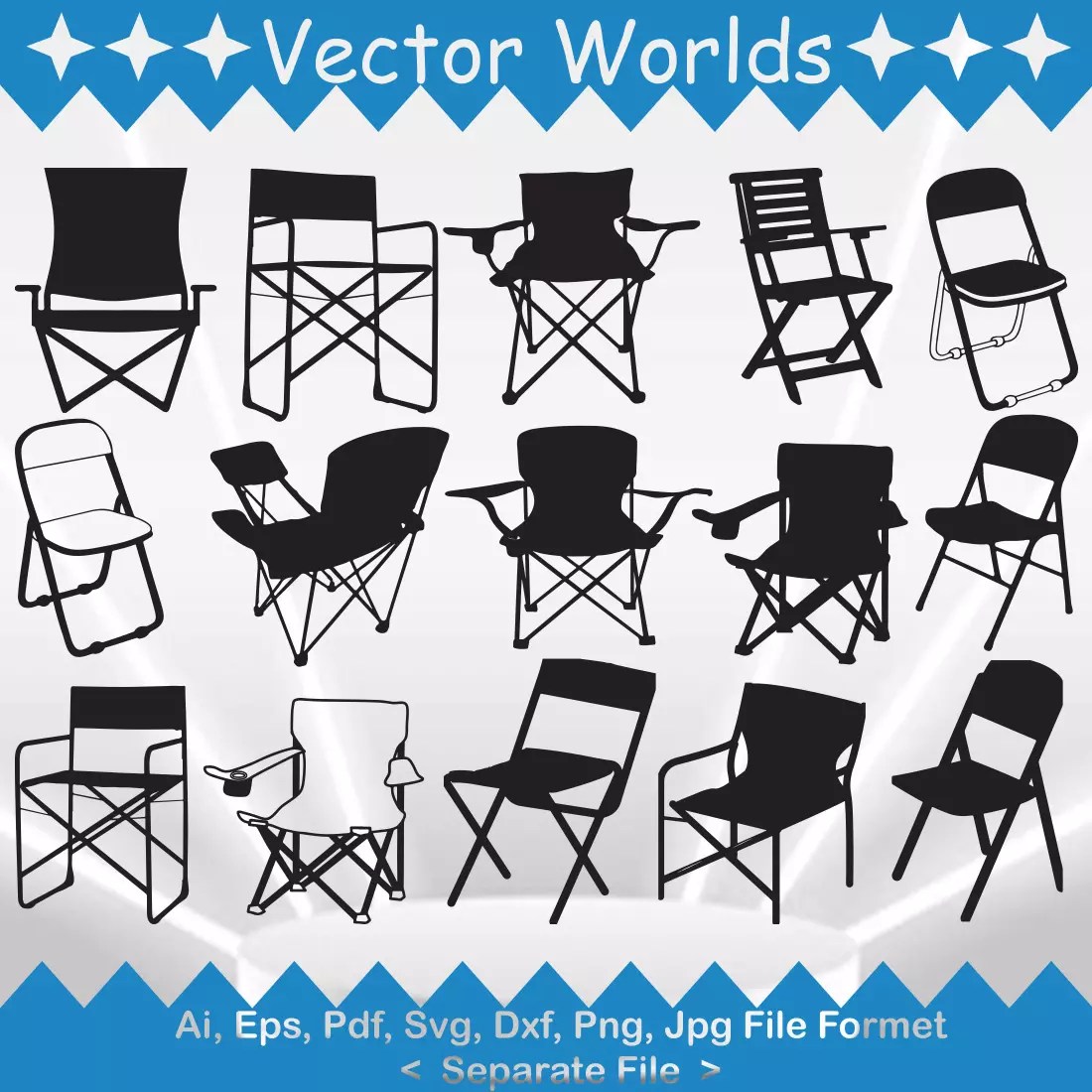 Camping Chair SVG Vector Design MasterBundles