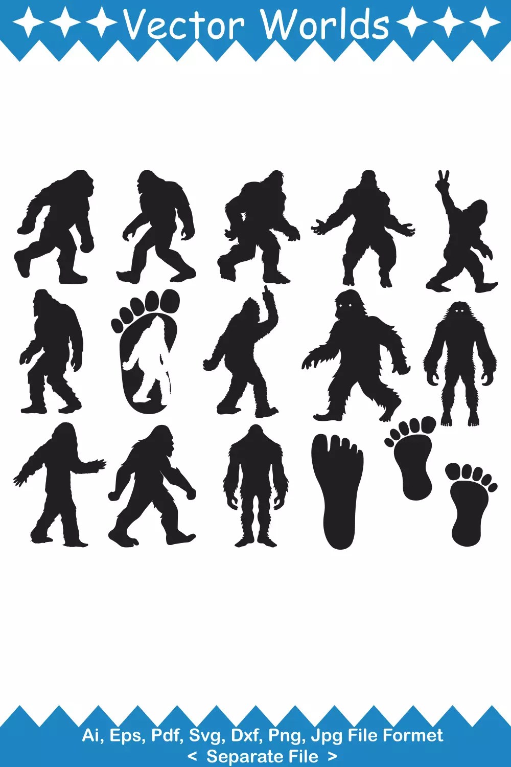 Bigfoot SVG Vector Design MasterBundles