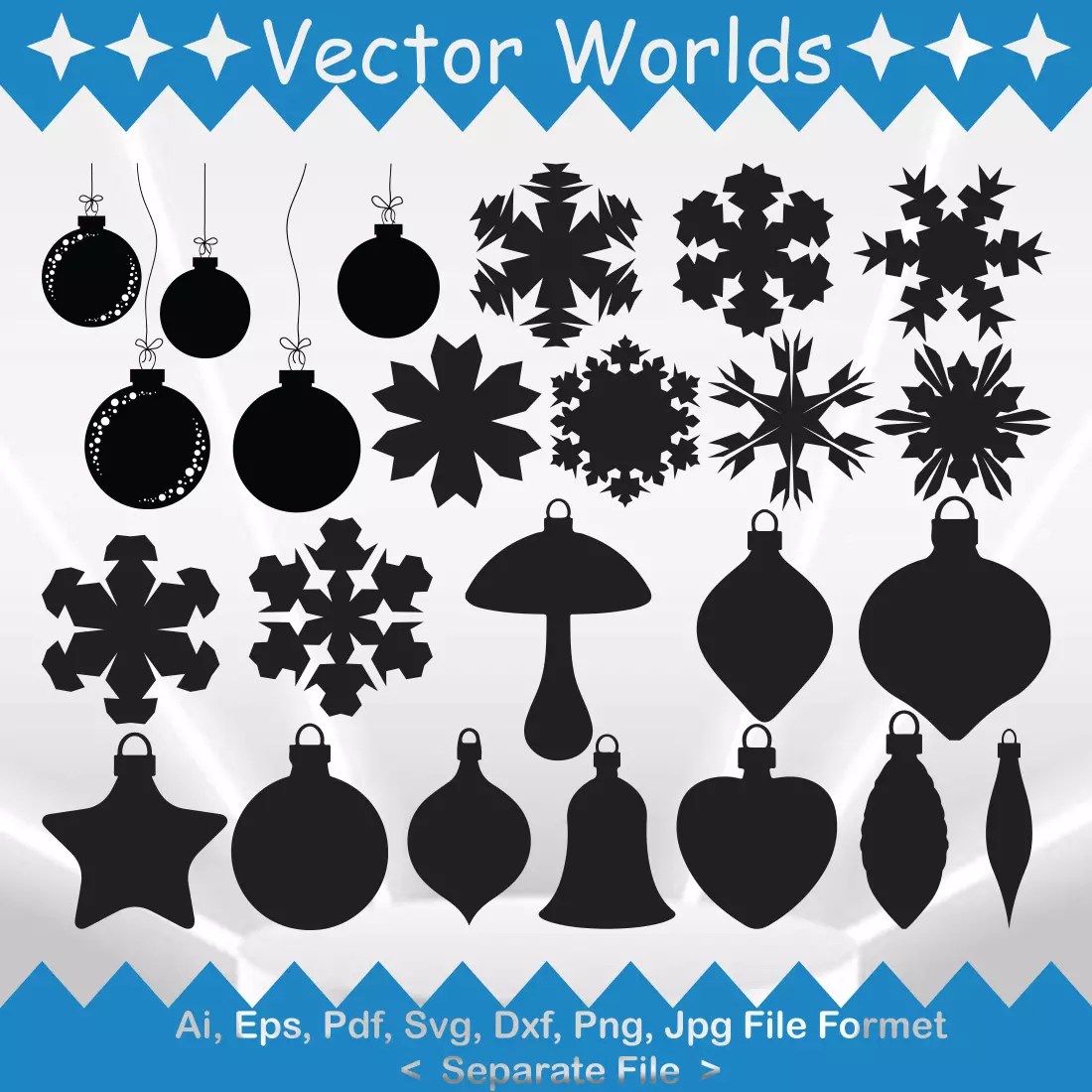 Christmas Ornament SVG Vector Design MasterBundles