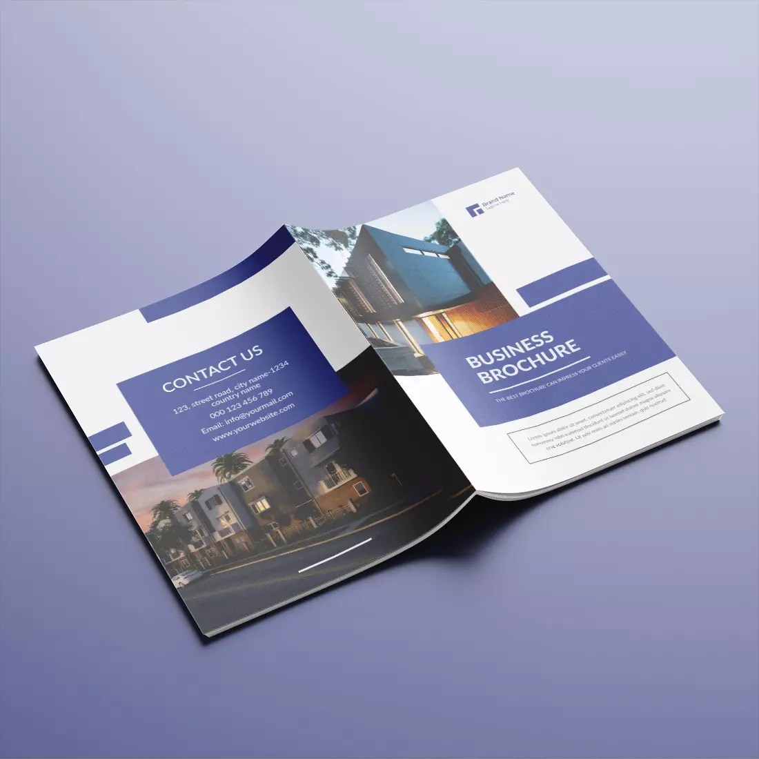 Real Estate or Corporate Business Brochure Template MasterBundles