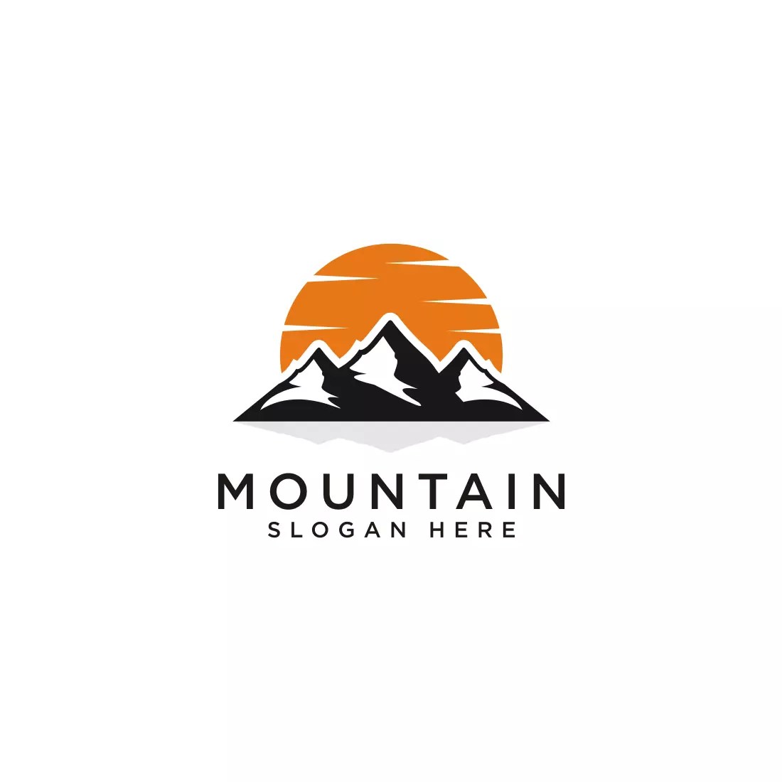 mountain logo design vector MasterBundles