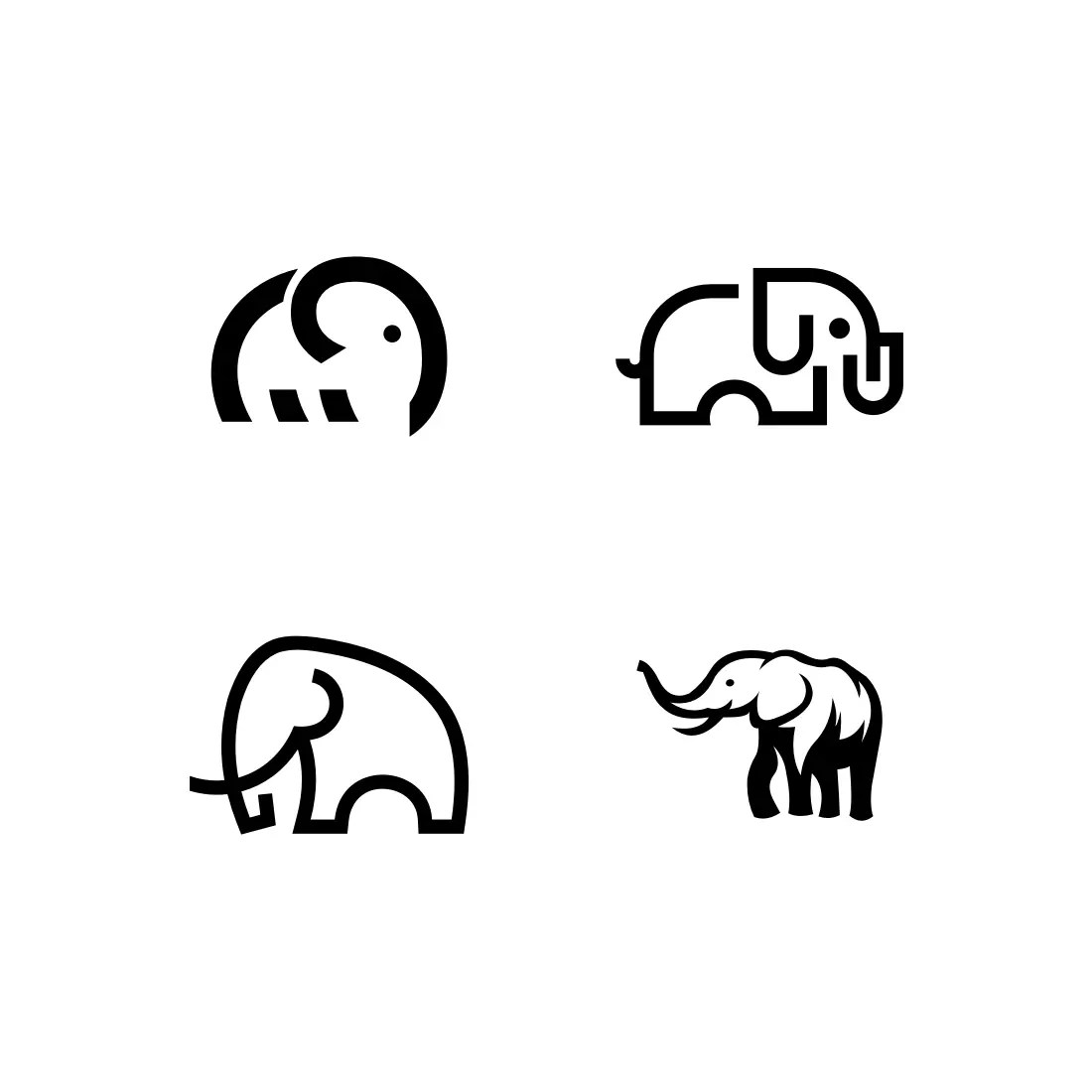elephant animal logo MasterBundles